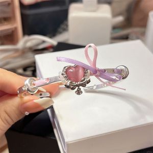 童趣beads爱心蝴蝶结丝带镂空手串珠DIY精致少女心配件挂饰品