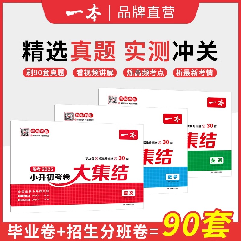 2025新版一本小升初大练真题总复习试卷新卷语文数学英语冲刺历年真题六年级语法词语看图古诗梳理情境必背文言文听力作文考点学习