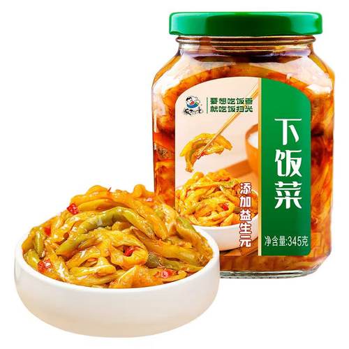 饭扫光下饭菜345g剁椒贡菜