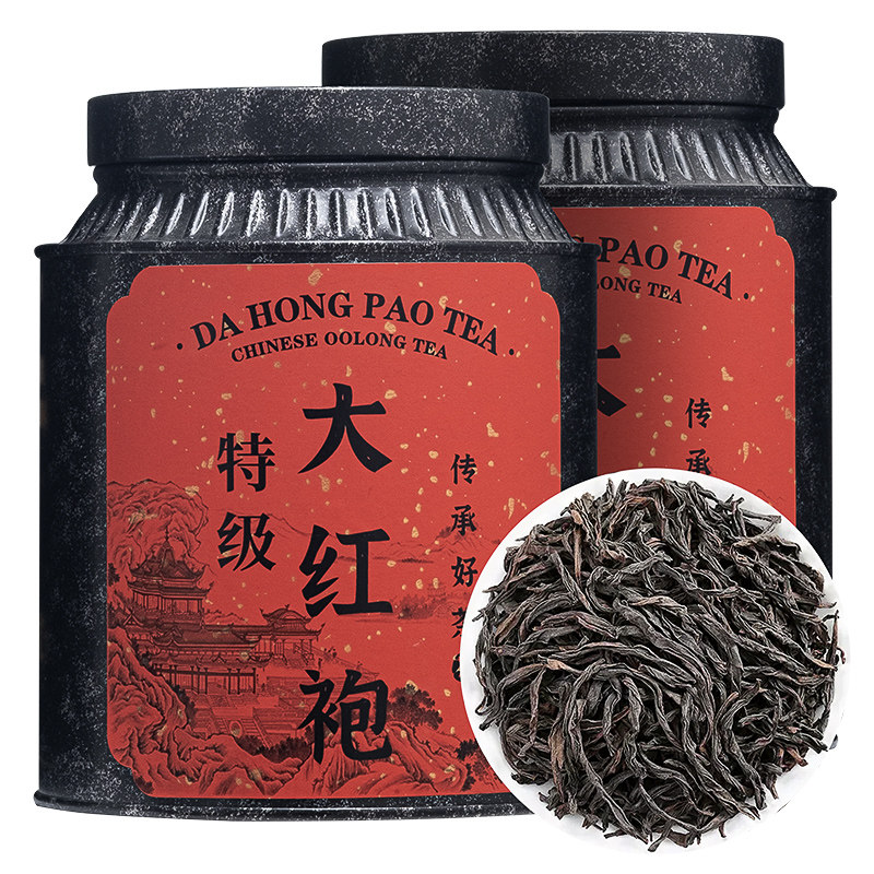 5A特级新茶大红袍罐装特级武夷山岩茶乌龙茶叶 批发散装水仙,茶,大红袍,淘宝优惠券,粉丝福利购,淘宝优惠卷