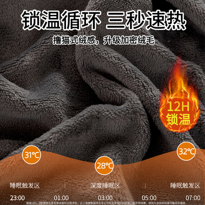 牛奶绒家床笠罩CP792511冬季2025新宿款水晶绒加厚床垫保套防尘蓄