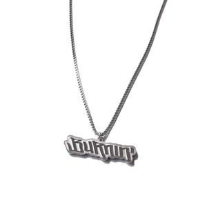 新品BURNIN横排logo项链 个性嘻哈小众吊坠时尚夏季百搭时尚潮流