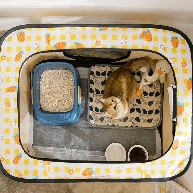宠物生产房家用猫窝矩形帐篷猫咪狗狗防水耐磨猫笼家用室内款