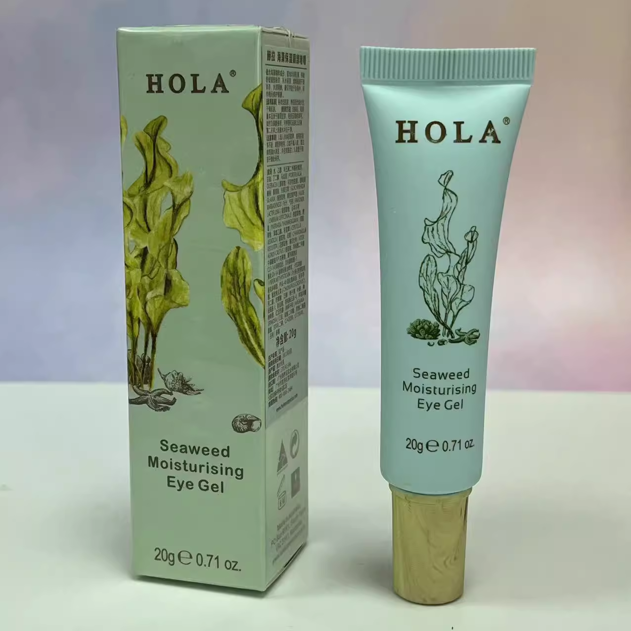 hola赫拉海藻保湿眼部啫哩 淡化黑眼圈眼袋细纹护肤品补水抗初