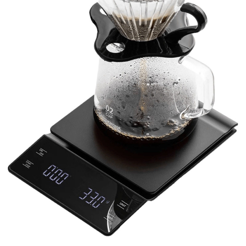 跨境手冲咖啡秤 家用厨房称烘焙克秤 3kg称重数字计时咖啡电子秤