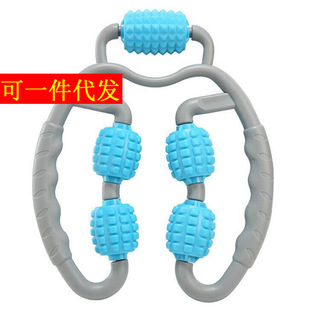 家用按摩全身腿部美腿健身按摩器腿部按摩滚轮肌肉放松夹腿器瘦腿