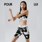 LUI 璞履 WTP105 运动胸衣 POUR 女士涂鸦长绒棉薄垫背心式 文胸