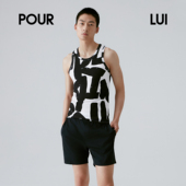 LUI 璞履 UTP104 纯棉吸汗 POUR 男士 罗纹涂鸦紧身运动背心打底衫