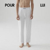 LUI 璞履 LGR103 运动 POUR 男女同款 黑标高弹罗纹匹马棉家居长裤
