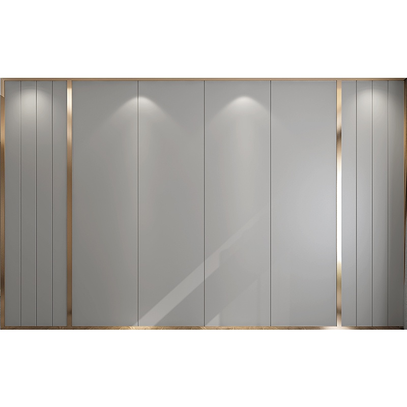 现代轻奢硬包电视背景墙客厅皮革金属条沙发影视装饰卧室床头软包