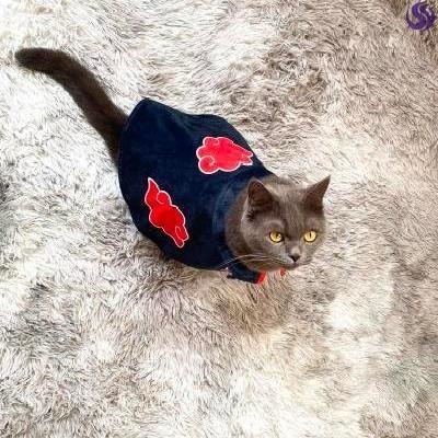 猫咪晓披风宠物晓组织小披风衣服火影斗篷服饰COS装饰时尚可爱