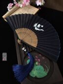 中国风扇子文艺风折扇小清新水墨汉字折扇子男女情侣扇无心小7i.