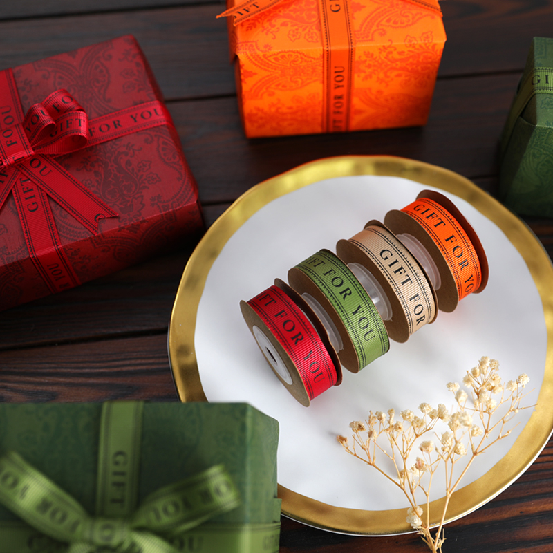 gift for you礼品丝带圣诞节礼盒蝴蝶结缎带礼盒装饰diy织带包邮送男朋友生日礼物高档手工绑带绳子玩具扎花