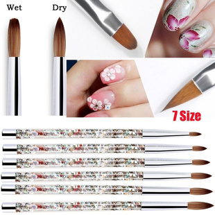 7 Sizes Nail Art Brush for Acrylic Powder  Nylon Manicur