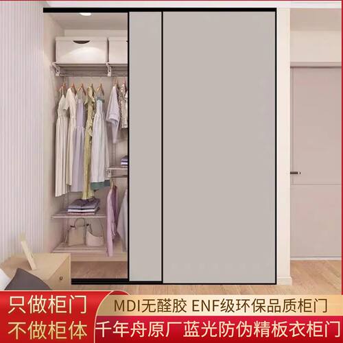 千年舟PET环保推拉衣柜门定制