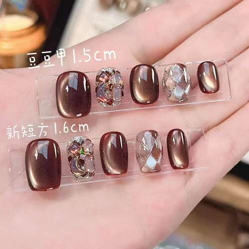 【熔岩黑巧】秋冬纯手工穿戴甲