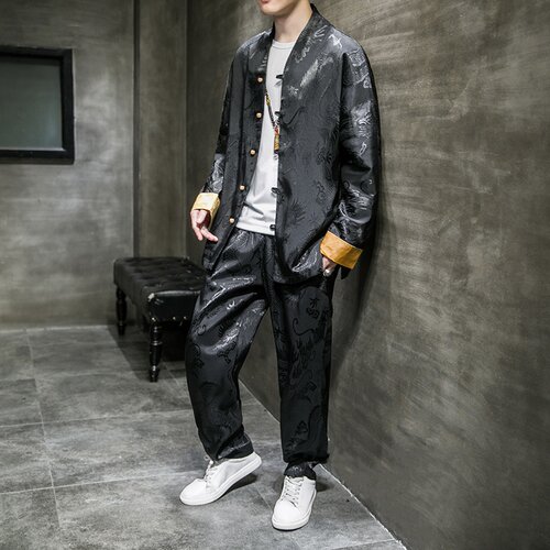 套装男生唐装素材模板 套装男生唐装图片下载 小麦优选