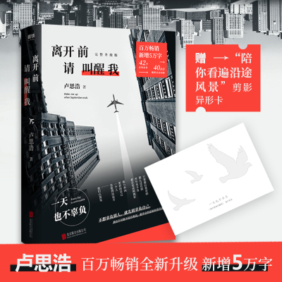 离开前请叫醒我 北京联合出版社 卢思浩 著 现代/当代文学