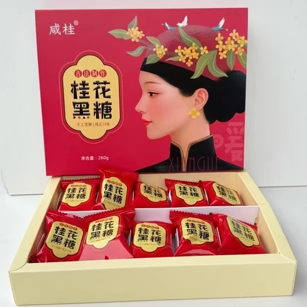 桂花红糖黑糖单独小块手工古法熬制女生大姨妈姜茶红糖260g