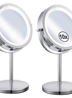 7 Inches LED Lights Makeup Mirror Desktop Double Side Mirror