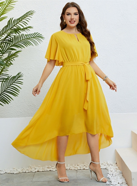 XL-4XL dresses summer women casual plus size skirt ladies女