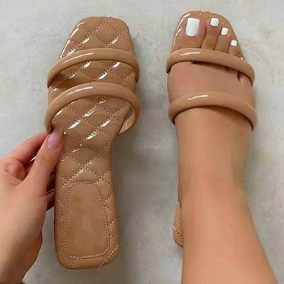 slipper flat ladies sandals 2022 summer women shoes 女士拖鞋