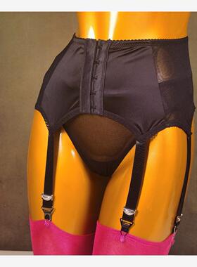 Satin metal buckle adjustable Garter belts underwear stocki