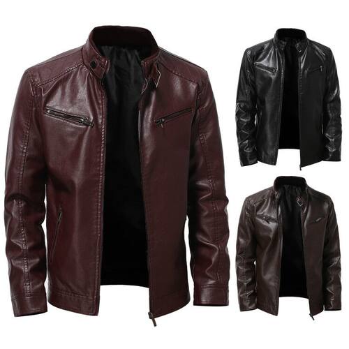 MenLeatherJackBombyclis