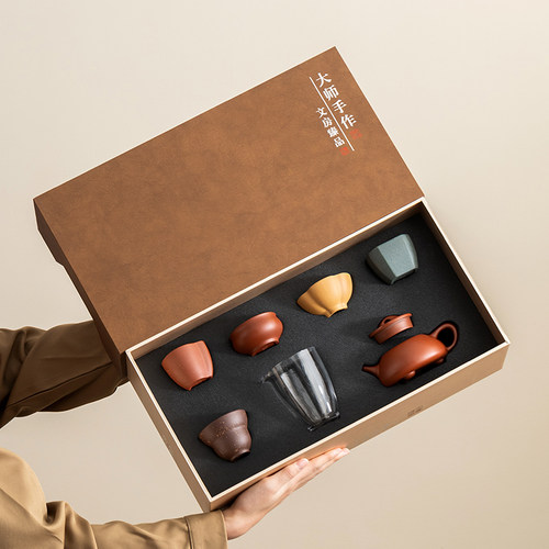 紫砂福器套组茶具 |原矿朱泥高端茶具 × 高端送礼茶具套装