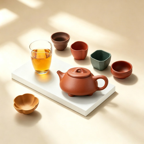紫砂福器套组茶具 |原矿朱泥高端茶具 × 高端送礼茶具