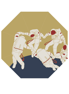 航天文创宇宙护卫队雨伞长柄伞航天员宇航员高级配色创意周边