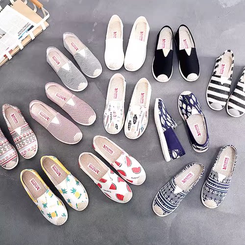 老北京布鞋圆头休闲轻便防滑女鞋