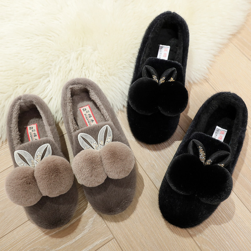 棉鞋冬季外出女鞋加绒加厚保暖舒适毛毛鞋软底防滑可爱网红豆豆鞋,女鞋,毛毛鞋,淘宝优惠券,粉丝福利购,淘宝优惠卷