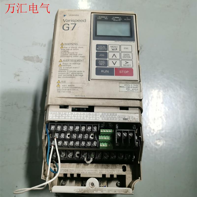 安川变CIMR-G7B42P2 拆机,成色如图,功能正常(议价)