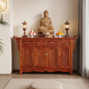 中式佛台供桌小型贡台桌现代供香火桌客厅上供香桌财神贡桌神台