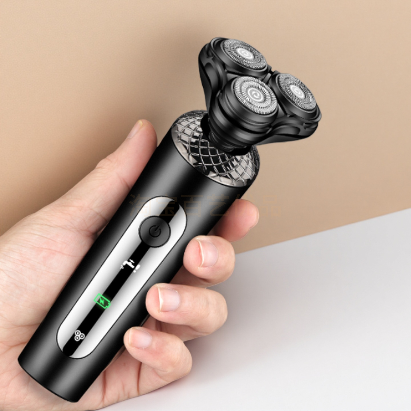 多功能浮动剃须刀男士电动 三刀头刮胡刀鼻毛修剪器 1 小时快充