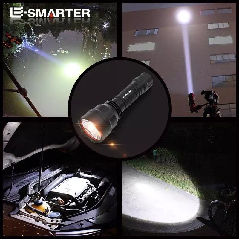 C8强光手电筒 T6 多功能可充电防水防身LED远射户外家用