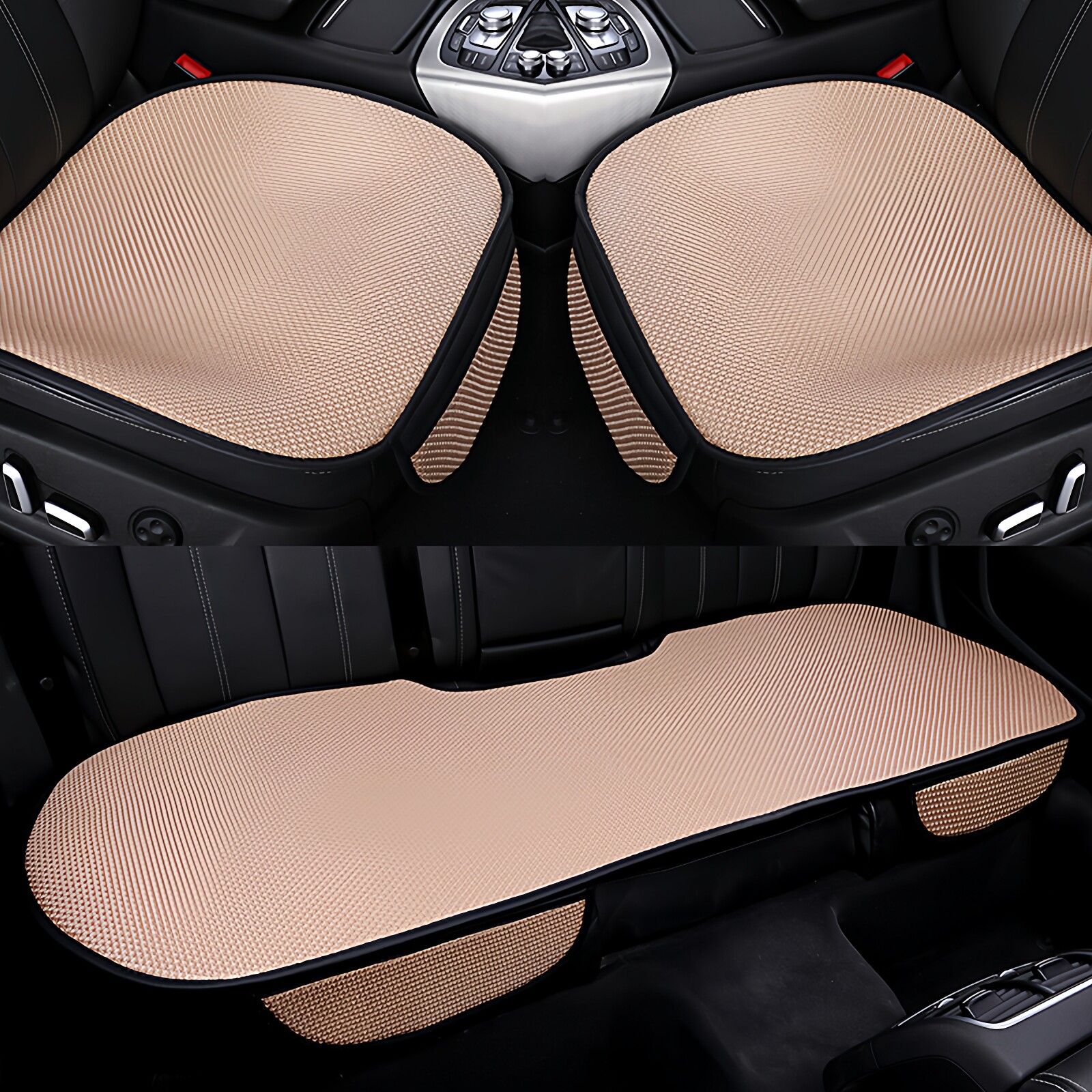 暴晒不烫夏季冰丝汽车坐垫无靠背免捆绑车垫透气防滑千款车型可用