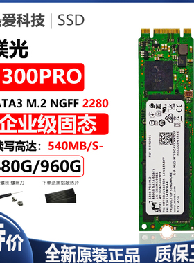 美光5300PRO 480G 960G M.2 SATA  MTFDDAV480TDS 企业级固态硬盘