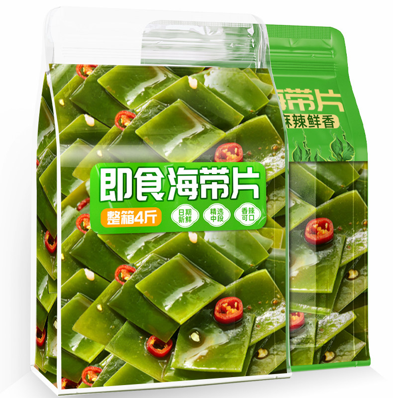 风味海带片开袋即食海带结酸辣下酒菜网红解馋小吃咸菜休闲零食品,零食/坚果/特产,海带零食,淘宝优惠券,粉丝福利购,淘宝优惠卷
