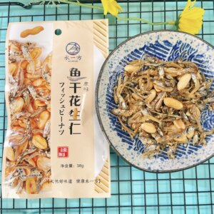 水一方鱼干花生仁原味麻辣味大连特产旅游伴手礼下酒菜海味零食