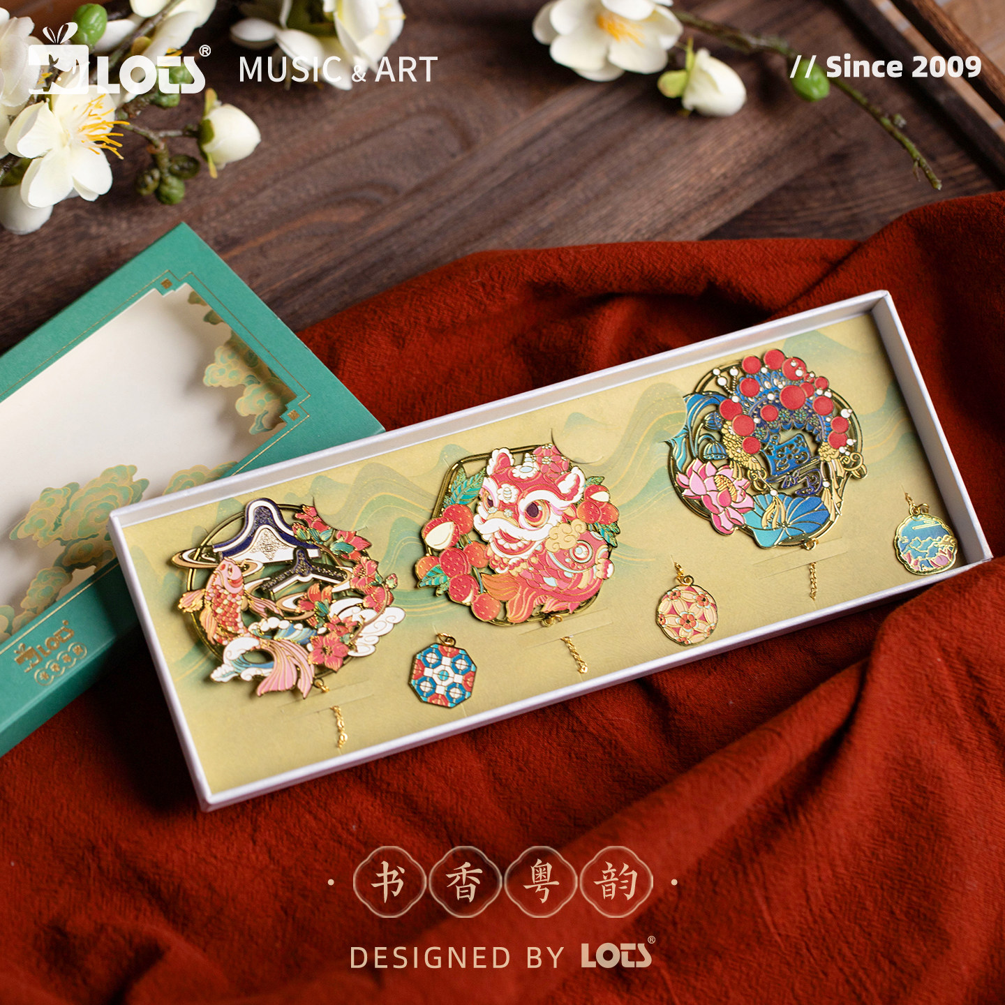 LOTS国风岭南文化金属书签佛山醒狮广州文创纪念品老师生日礼物,节庆用品/礼品,文化创意文具,淘宝优惠券,粉丝福利购,淘宝优惠卷