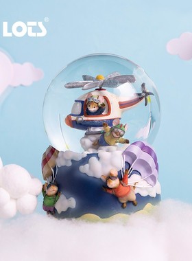 LOTS/赞尔JARLL水晶球音乐盒旋转雪花八音盒生日礼物女生闺蜜儿童