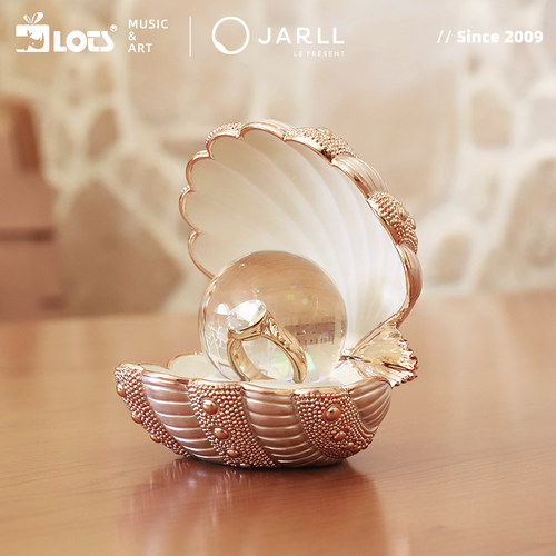 JARLL浪漫戒指水晶球结婚礼物