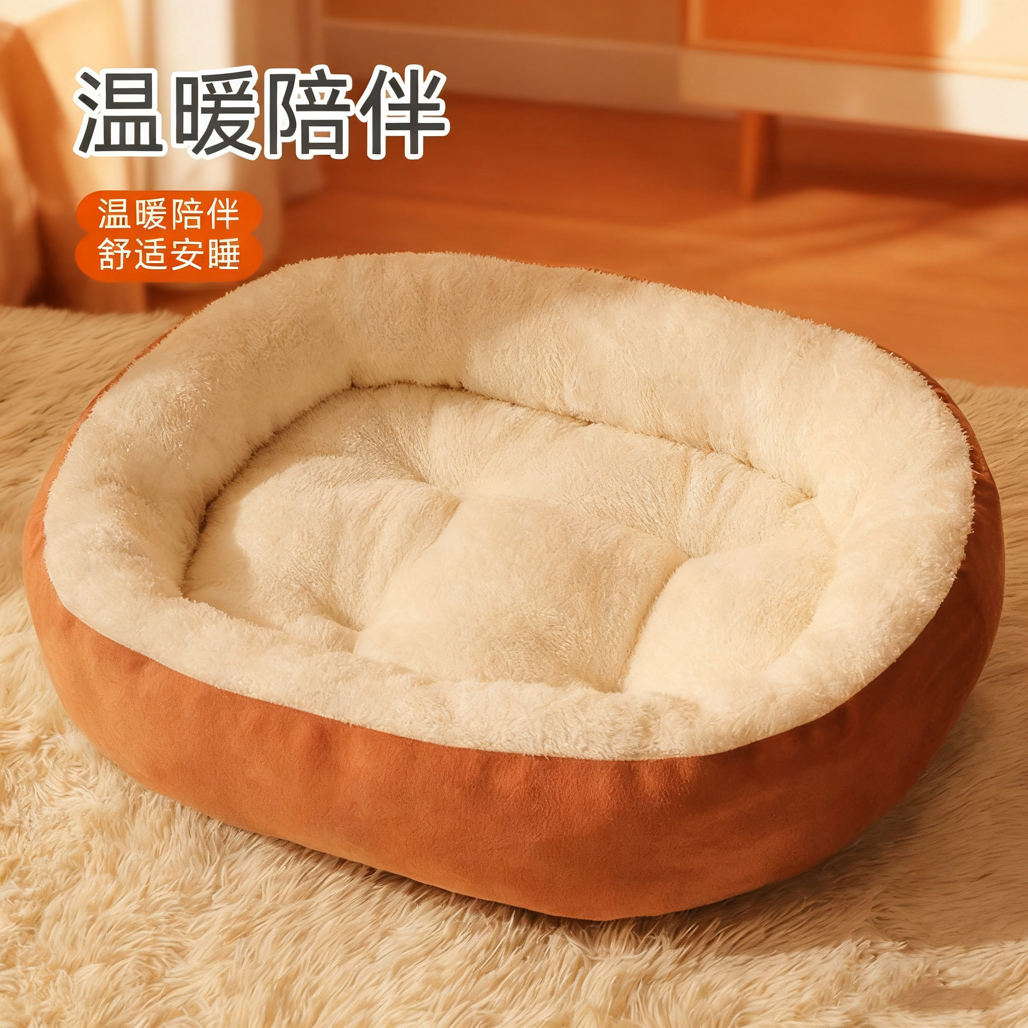 【猫狗小窝】狗窝猫窝椭圆窝加厚冬季保暖毛绒宠物窝冬天大号睡窝,宠物/宠物食品及用品,猫窝/屋/帐篷/沙发,淘宝优惠券,粉丝福利购,淘宝优惠卷