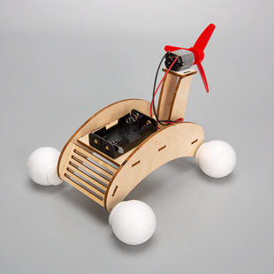 科技小制作diy电动水陆两栖车儿童拼插stem科学实验玩具