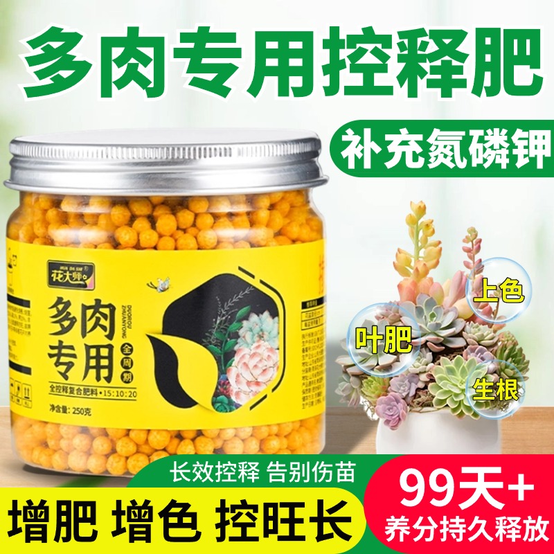 多肉肥料专用肥控释肥缓释肥植物盆栽颗粒肥营养生根增色通用家用 鲜花速递/花卉仿真/绿植园艺 家庭园艺肥料 原图主图