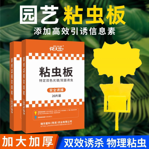 家用粘虫板黄板双面园艺专用飞虫小黑飞蚜虫红蜘蛛果蝇诱捕诱虫板