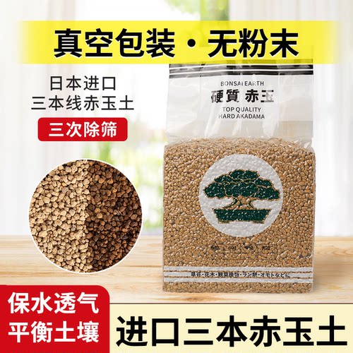 【真空分装】赤玉土三本线日本原装进口营养土专用铺面多肉盆景土