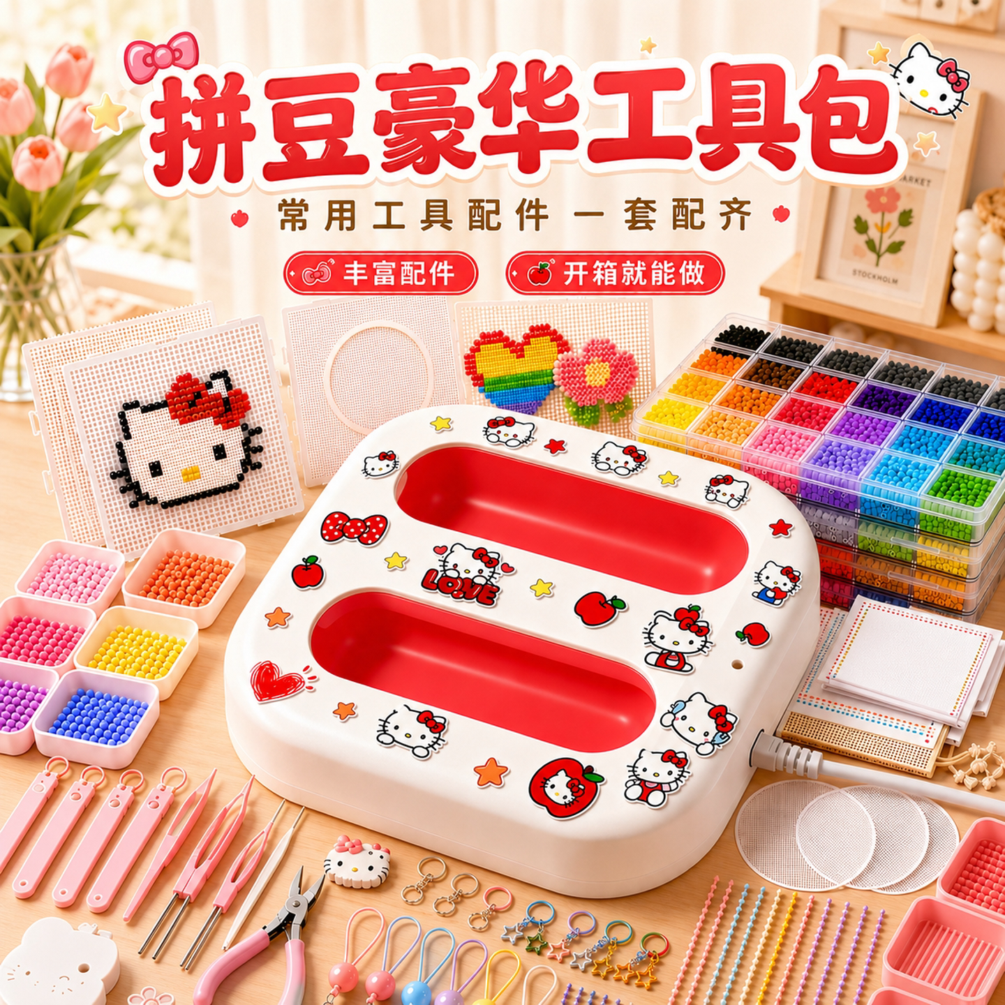 【一次买齐】拼豆烫画机套装